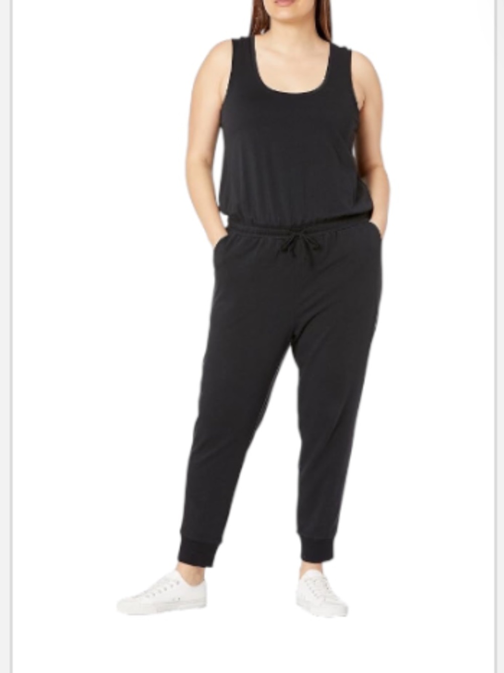 Amazon Essentials womens Studio Terry Fleece Jumpsuit Large
